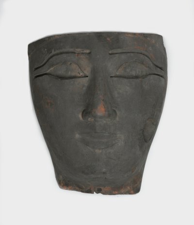 Gesicht von einem anthropoiden Sarg von Third Intermediate Period Egyptian